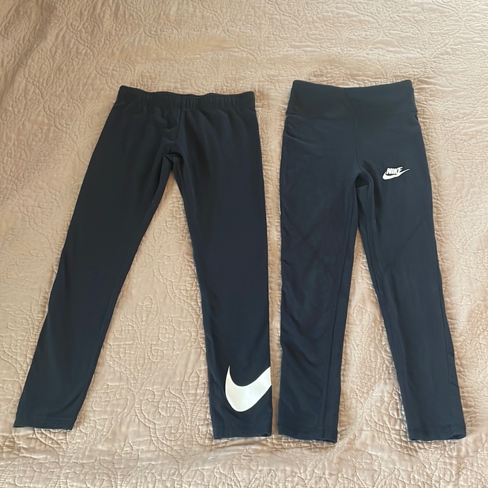 2 Pair Girls Nike Cotton Leggings